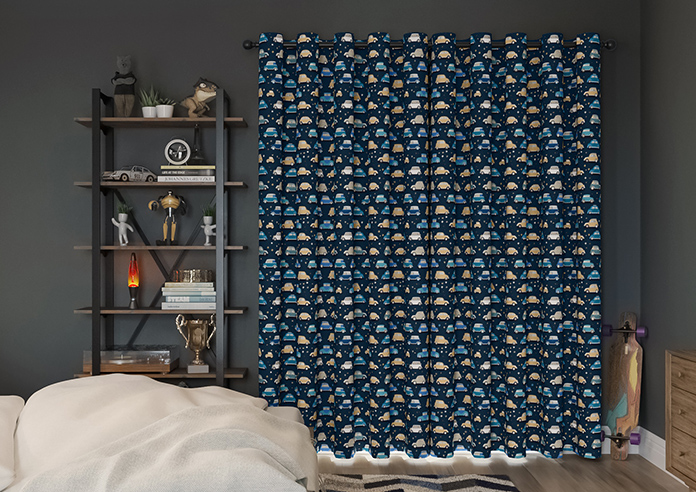 Roadtrip, Navy Blue - Made to Measure Curtains - Image 6